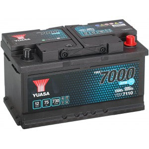 YUASA YBX7000 EFB 75AH 730A R+