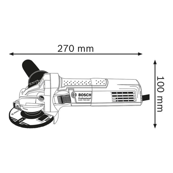Ъглошлайф Bosch Blue GWS 750-125