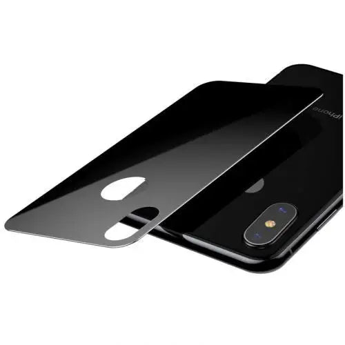 Заден стъклен протектор Baseus за iPhone Xs 0.3mm черен