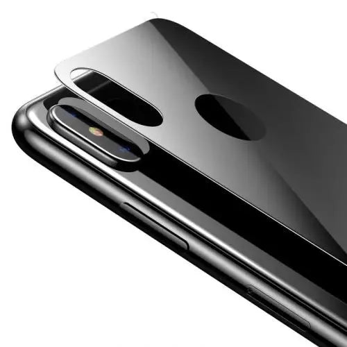 Заден стъклен протектор Baseus за iPhone Xs 0.3mm черен