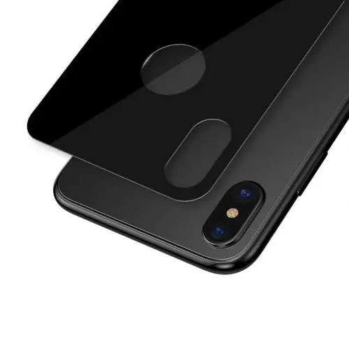 Заден стъклен протектор Baseus за iPhone Xs 0.3mm черен