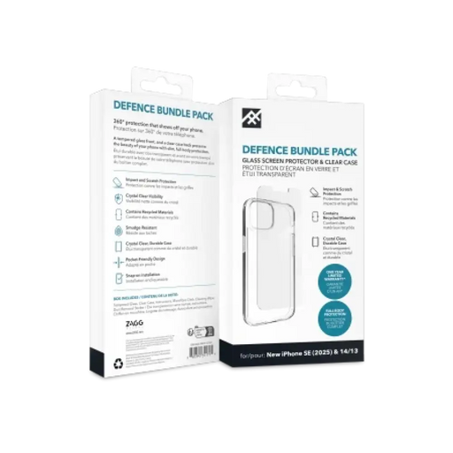 ZAGG IF Defense Bundle Case за iPhone 16e (2025) / 15 / 14