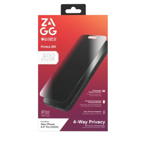 ZAGG InvisibleShield Glass Elite Privacy 360 за iPhone 16