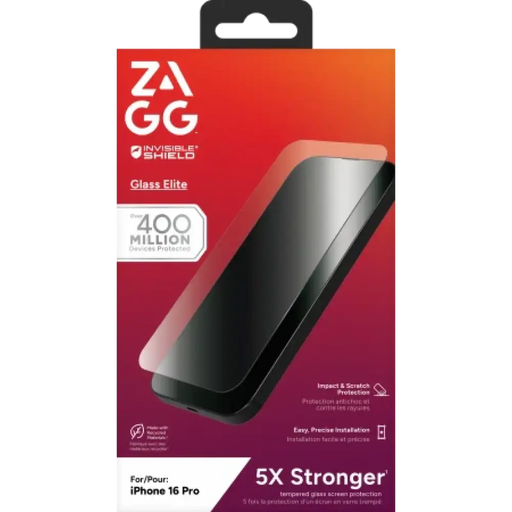 ZAGG InvisibleShield Glass Elite за iPhone 16 Pro