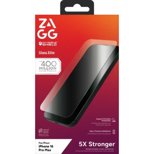 ZAGG InvisibleShield Glass Elite за iPhone 16 Pro Max