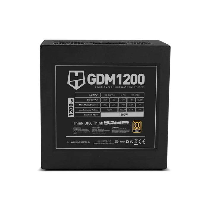 Захранване Nox-Xtreme NXHUMMER1200GDM ATX 80 Plus Gold 1200