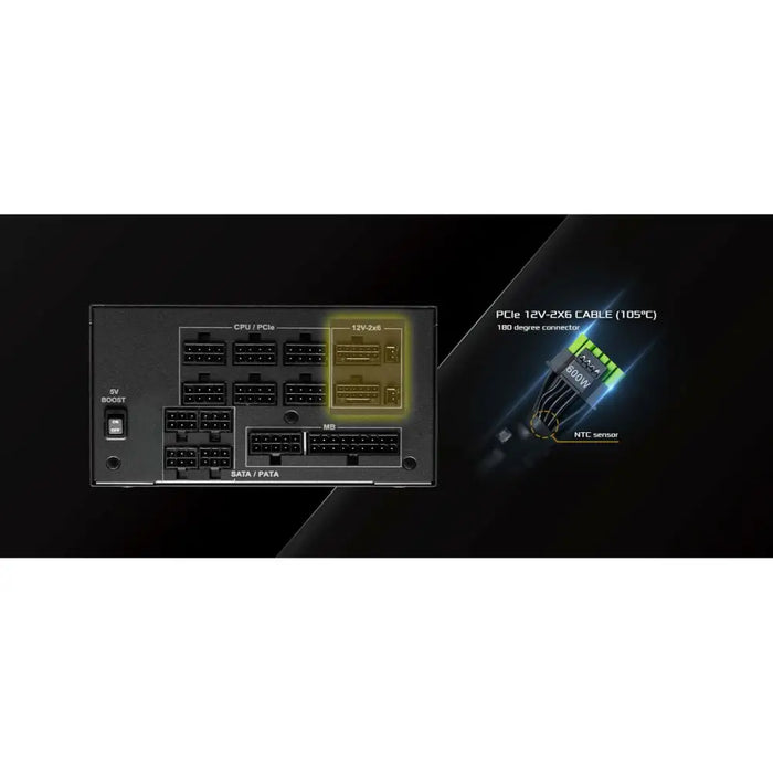 Захранване ASRock 90-UXP130-GFEAAB 1300 W 80 Plus Gold