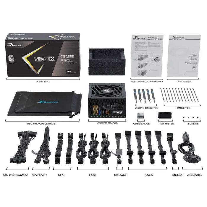 Захранващ блок Seasonic VERTEX PX-1000 1000W 80+ Platinum