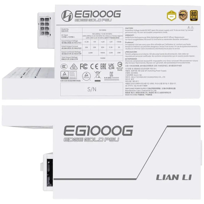 Захранващ блок Lian Li EDGE 1000W 80+ Gold PCIe 5.1 ATX 3.1