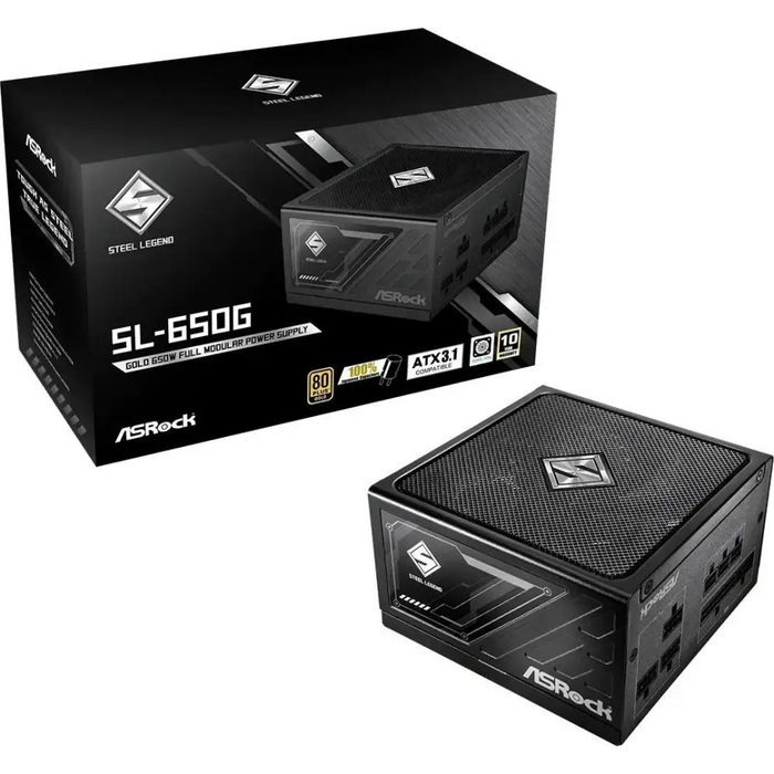 Захранване ASRock STEEL LEGEND 650W 80 Plus Gold (90 UXS065