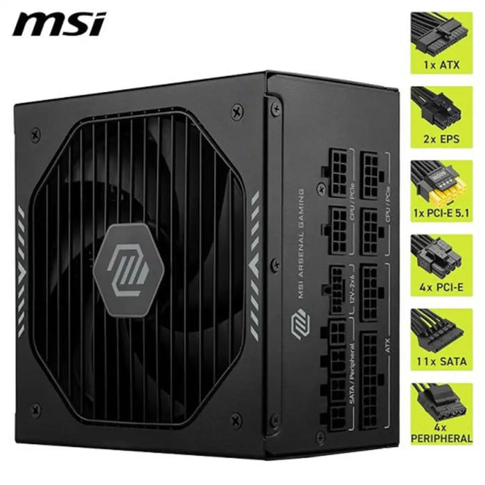 Захранване MSI 306-7ZP1B21-CE0 1000 W 80 Plus Gold ATX