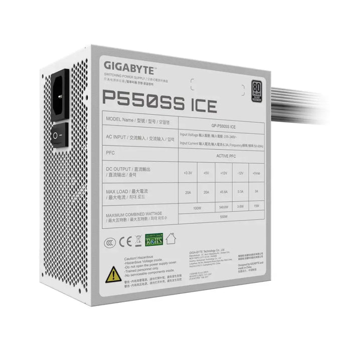 Захранващ блок Gigabyte P550SS ICE 550W 80 + Silver