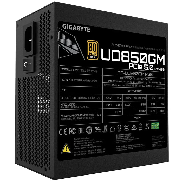 Захранващ блок Gigabyte UD850GM PG5 850W