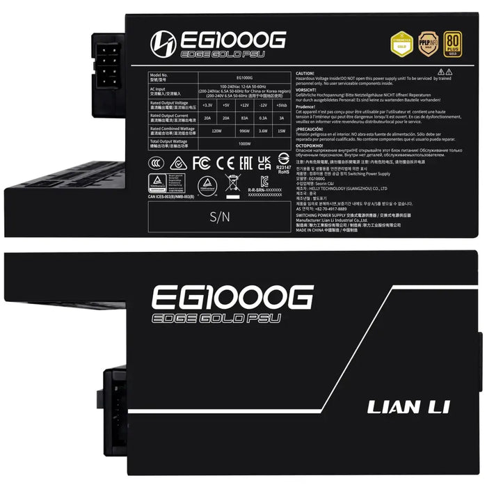 Захранващ блок Lian Li EDGE 1000W 80+ Gold PCIe 5.1 ATX 3.1