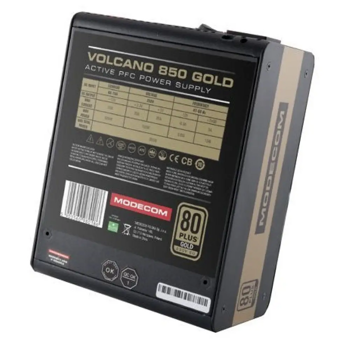 Захранващ блок Modecom Volcano 850 Gold 850 W ATX Черен