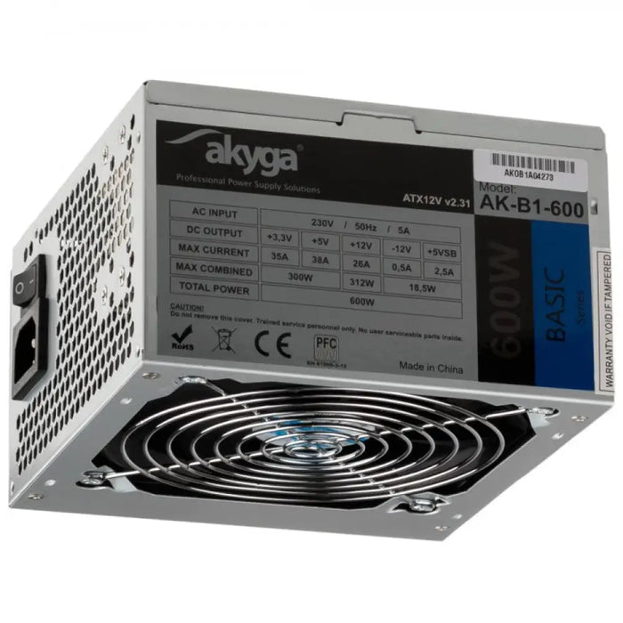 Захранване Akyga AK-B1-600 ATX 600 W RoHS