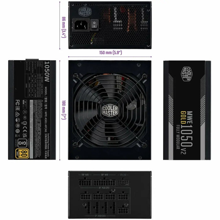 Захранване Cooler Master MWE Gold ATX 1050 W