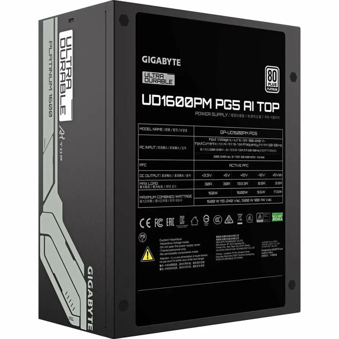 Захранване Gigabyte GP-UD1600PM-PG5 ATX 1600 W 80 PLUS