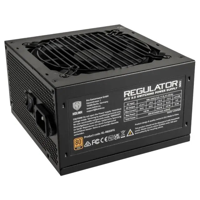 Захранващ блок Kolink Regulator 850W 80 + Gold