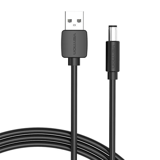 Захранващ кабел Vention CEYBG USB към DC 5.5mm 1.5m черен