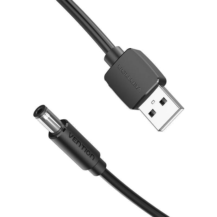 Захранващ кабел Vention CEYBG USB към DC 5.5mm 1.5m черен