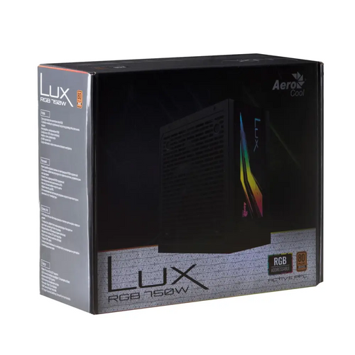 Захранващ блок Aerocool Lux RGB 750W Черен