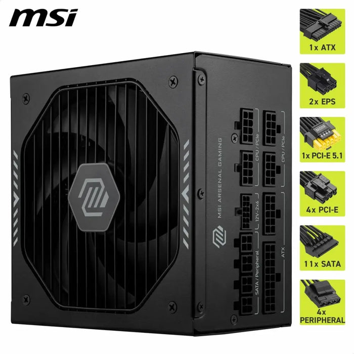 Захранване MSI 306-7ZP1B21-CE0 1000 W 80 Plus Gold ATX