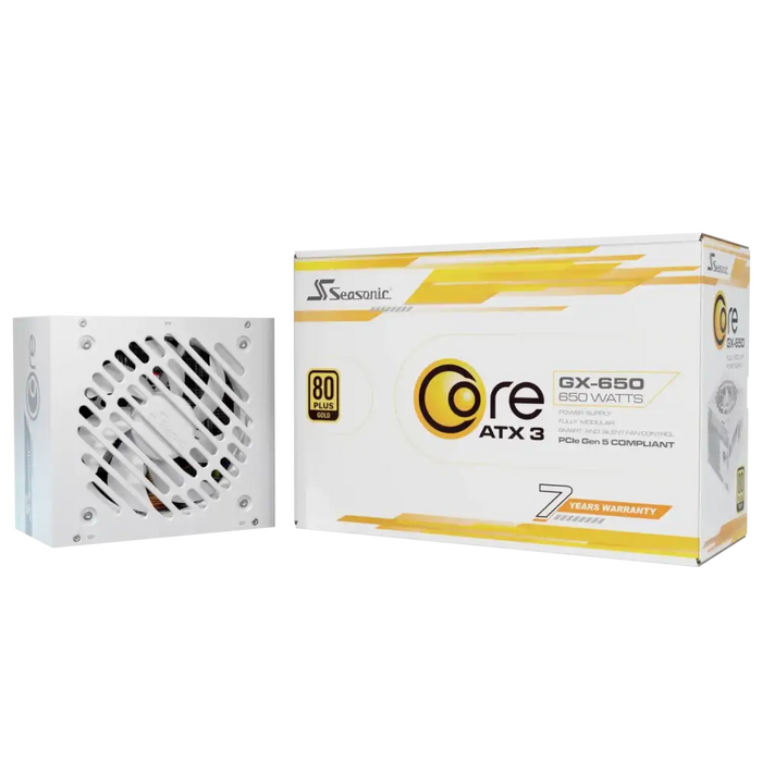 Захранващ блок Seasonic CORE GX White 650W 80+ Gold Fully