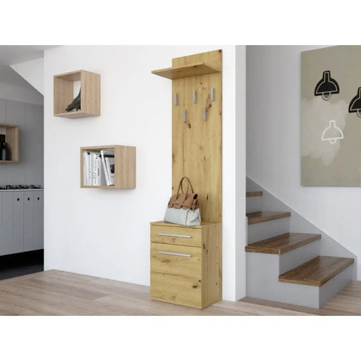Закачалка за дрехи Topeshop DUO WIESZAK ARTISAN Дъб