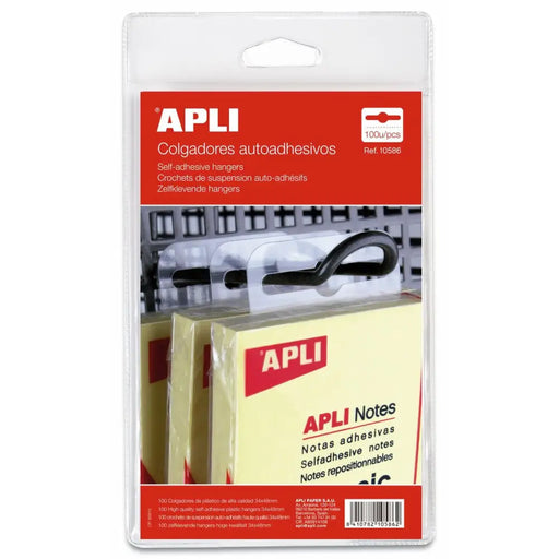 Закачалки Apli Прозрачен Пластмаса (100 броя)
