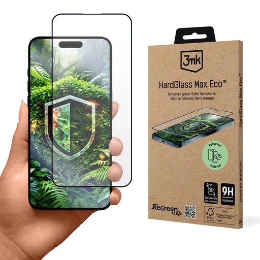 Закалено стъкло 3mk HardGlass Max Eco за Apple iPhone 15 Pro