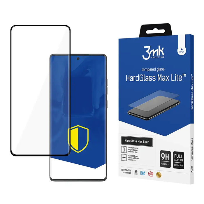 Закалено стъкло 3mk HardGlass Max Lite Black Motorola Moto