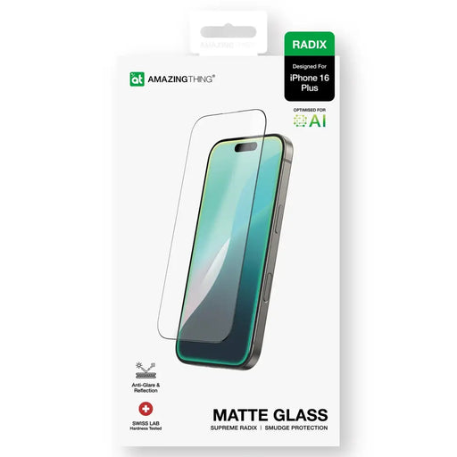 Закалено стъкло AmazingThing Radix Matte Glass за iPhone 16