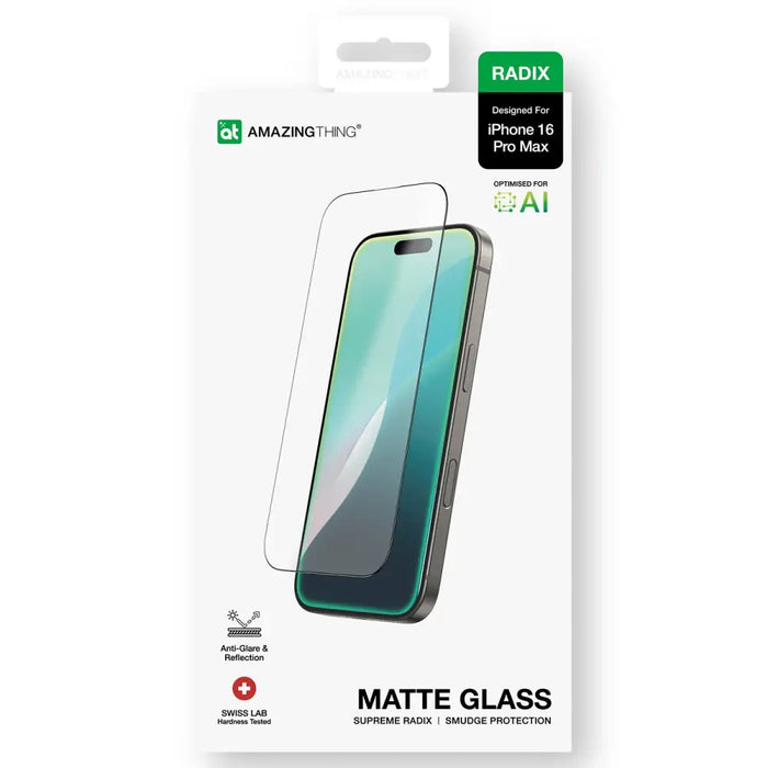 Закалено стъкло AmazingThing Radix Matte Glass за iPhone 16