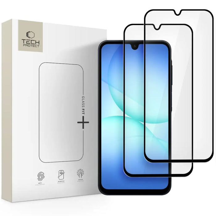 Закалено стъкло Tech-Protect Glass Fit+ 2-pack за Samsung