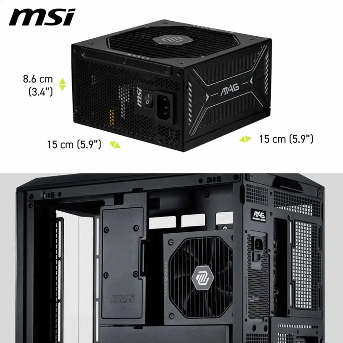 Захранване MSI 306-7ZPIY11-CE0 850 W 80 Plus Gold ATX