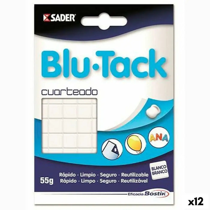 Замазка Bostik Blu Tack Бял (12 броя)