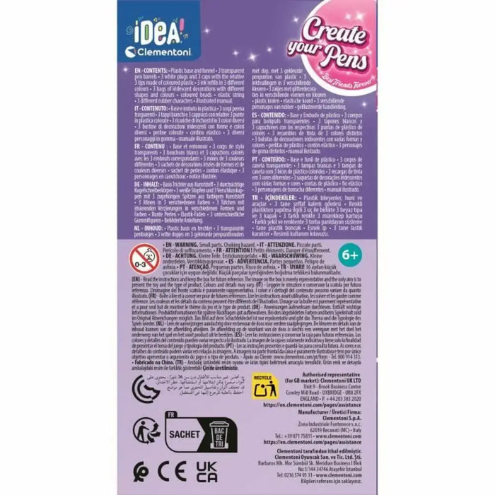 Занаятчийска игра Clementoni Create your Pens Best Friends