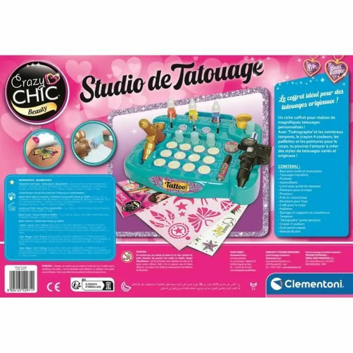Занаятчийска игра Clementoni Studio временни татуировки