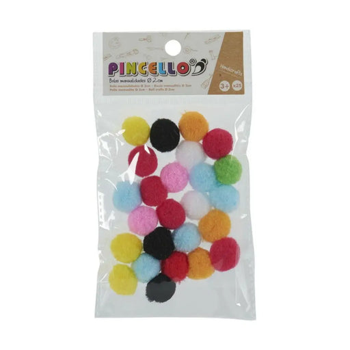 Занаятчийски Материал Pincello Топки Многоцветен Ø 2 cm 12