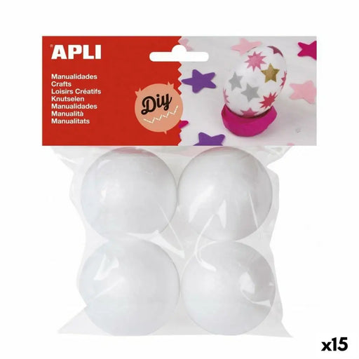 Занаятчийски Материал Apli Ø 50 mm Pall Бял (15 броя)