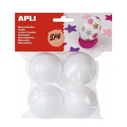 Занаятчийски Материал Apli Ø 50 mm Pall Бял (15 броя)