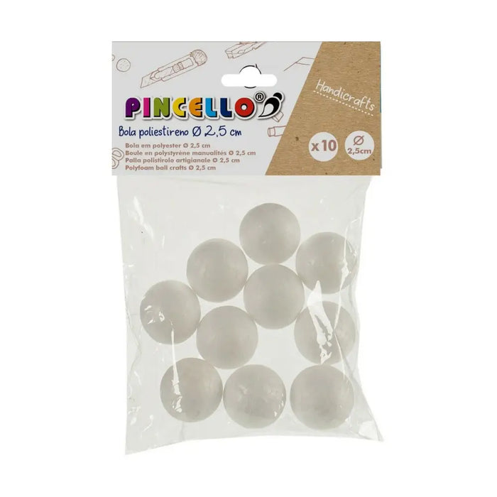 Занаятчийски Материал Pincello Топки полистирен Ø 2,5 cm