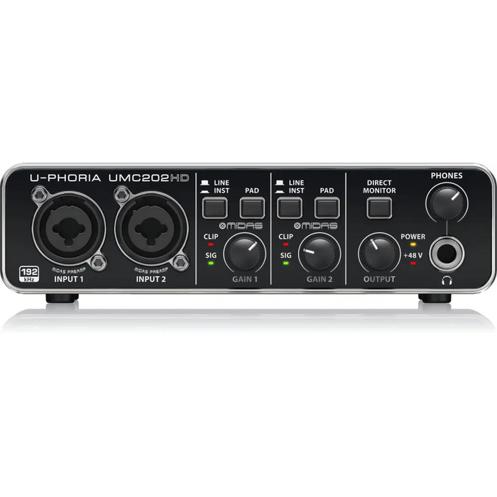 Записващ аудио интерфейс Behringer UMC202HD