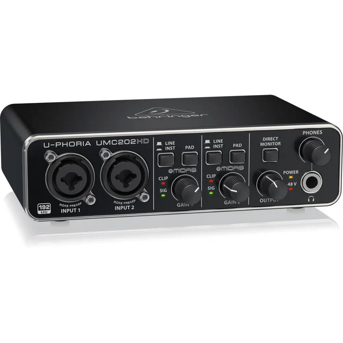 Записващ аудио интерфейс Behringer UMC202HD