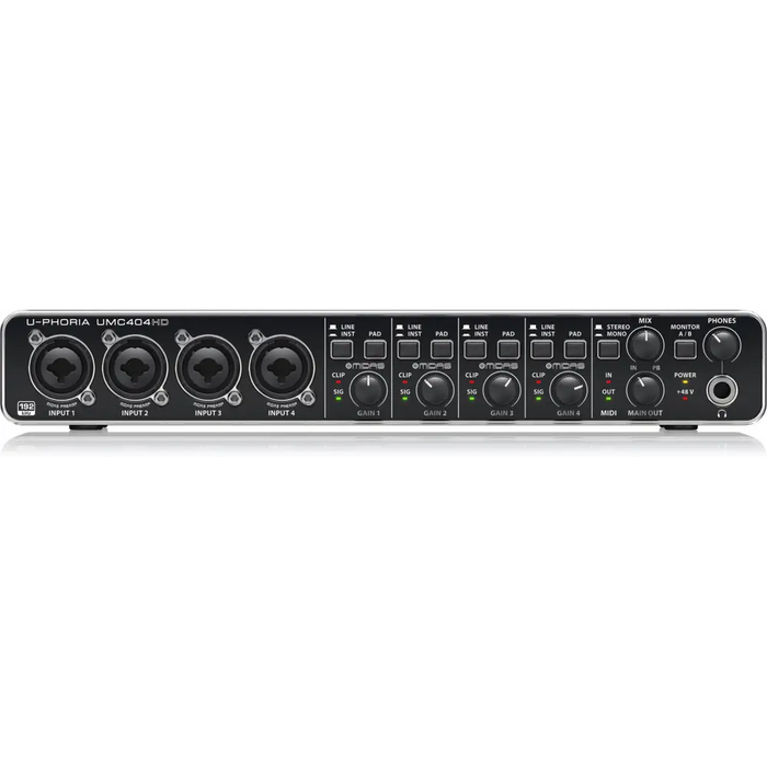 Записващ аудио интерфейс Behringer UMC404HD