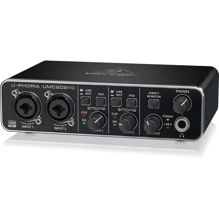 Записващ аудио интерфейс Behringer UMC202HD