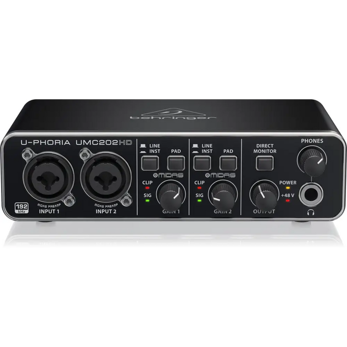 Записващ аудио интерфейс Behringer UMC202HD