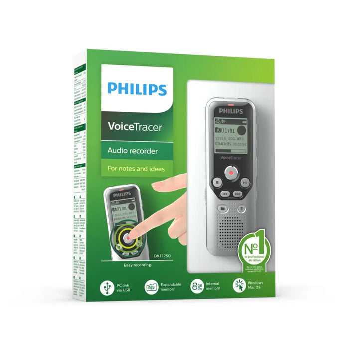 Записващо устойство Philips DVT1250 Черен/Сив