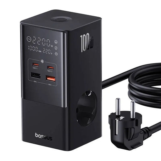 Зарядно устройство Baseus PowerCombo 100W черно